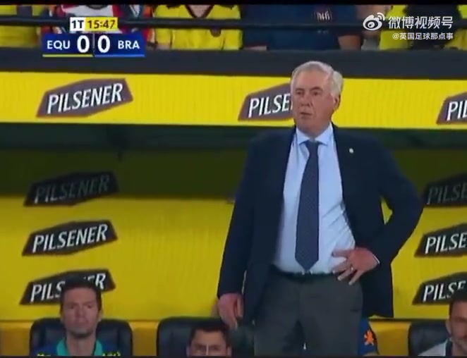 Ge：安切洛蒂在巴西战平厄瓜多尔的比赛中总共嚼了8块口香糖?